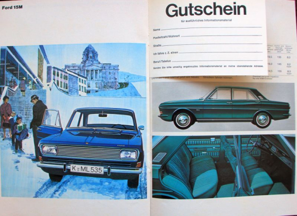 Ford Taunus Modelprogram 1968 Carbrochure (10375)